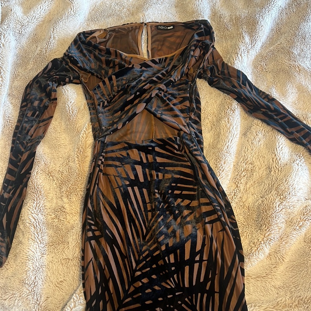 Cross top mini dress